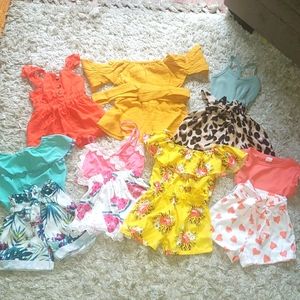 Lot of Toddler girl Clothes Size 2T Summer